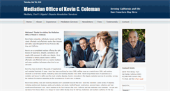 Desktop Screenshot of kcolemanmediation.com