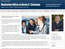 Tablet Screenshot of kcolemanmediation.com